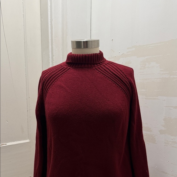 Jones New York Rich Red Turtleneck Sweater - Picture 5 of 5